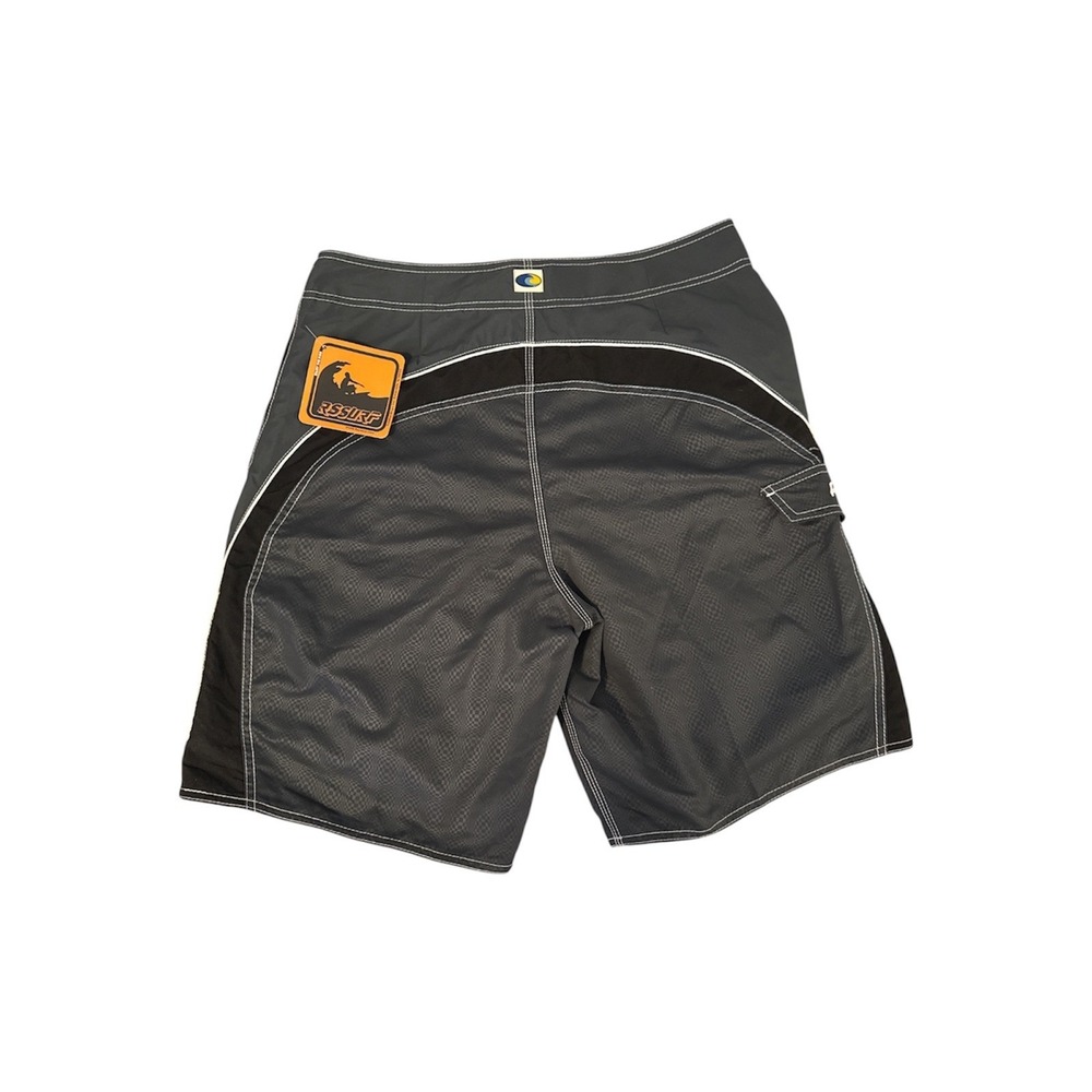 RSSURF Mens Grey Black Colorblock Board Shorts Swim Trunks Size 32 NWT - Picture 4 of 7
